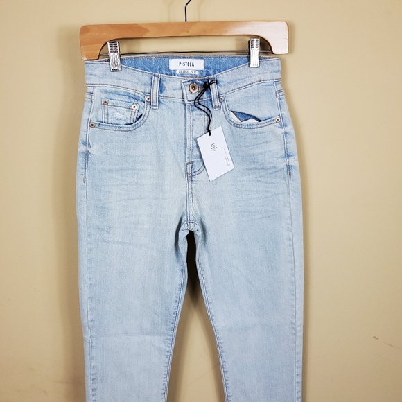 Pistola Nico High Rise Mom Jean - In Lake - Picture 4 of 12